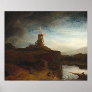 Le moulin - Poster de Rembrandt Fine Art