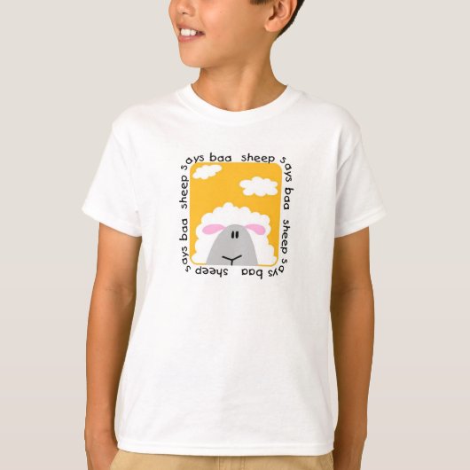 Le mouton indique des T-shirts et des cadeaux de (Devant)