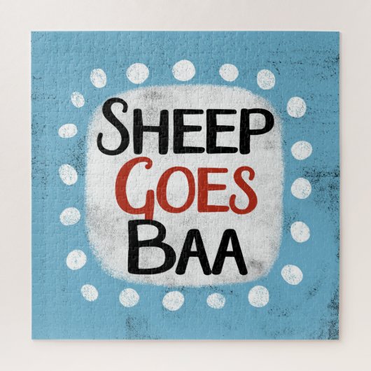 Le mouton va Baa Jigsaw Puzzle (Vertical)