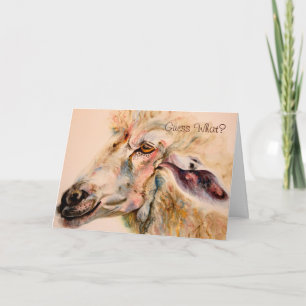 Le mouton Valentine's Day veut des cartes d'amour