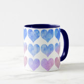 Le mug à cœur bleu (Devant droit)