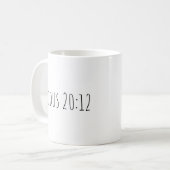 Le mug Exode 20:12 (Devant gauche)