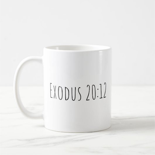 Le mug Exode 20:12 (Gauche)