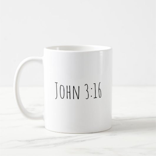 Le mug "Jean 3:16" (Gauche)