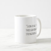 Le mug Philippiens 4:13 (Devant droit)