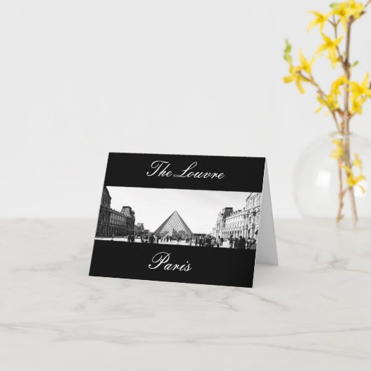 Le musée de Louvre, cartes pour notes de ~ de (Fleur jaune)