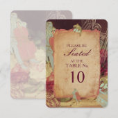 Le Musicien - Carte de Numéro de Table / Invitatio (Devant / Derrière)