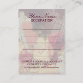 Le musicien - Carte de visite (Dos)