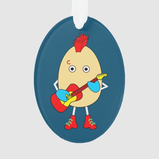 Le musicien de rock Egghead (dos)