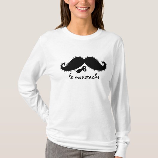 Le Mustache Deux T-shirt (Voorkant)