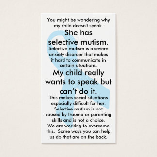 Le mutisme sélectif : les choses à faire et à ne p