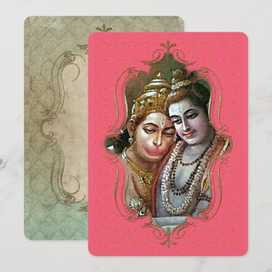 Le Mystique De L'Inde 27 - Carte De Voeux (Devant / Derrière)