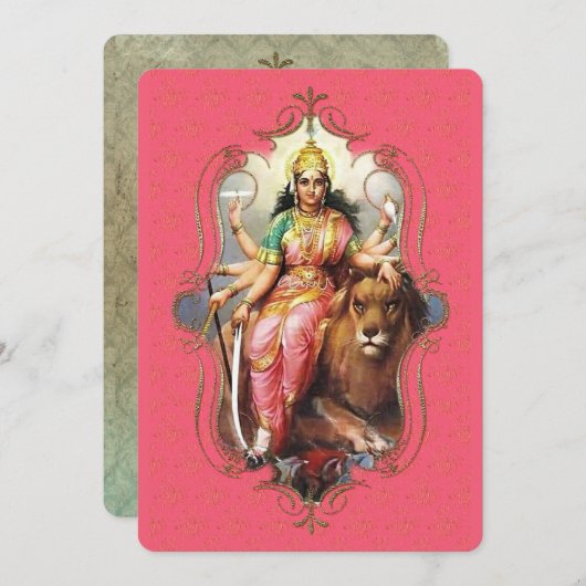 Le Mystique De L'Inde 33 - Carte De Voeux (Devant / Derrière)