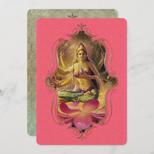 Le Mystique De L'Inde 40 - Carte De Voeux (Devant / Derrière)