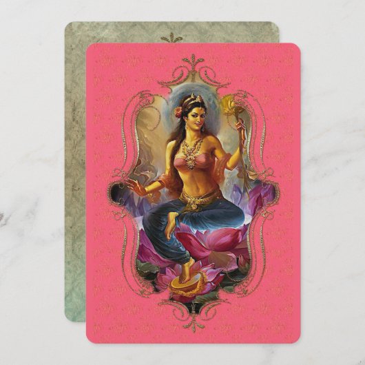 Le Mystique De L'Inde 47 - Carte De Voeux (Devant / Derrière)