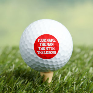 Le mythe de l'homme légende balles de golf personn