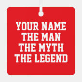 Le mythe de l'homme légende ornement de Noël pour  (Recto)