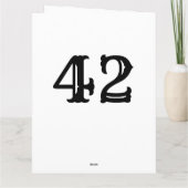 Le mythe homme légende amusant 42e carte anniversa (Dos)