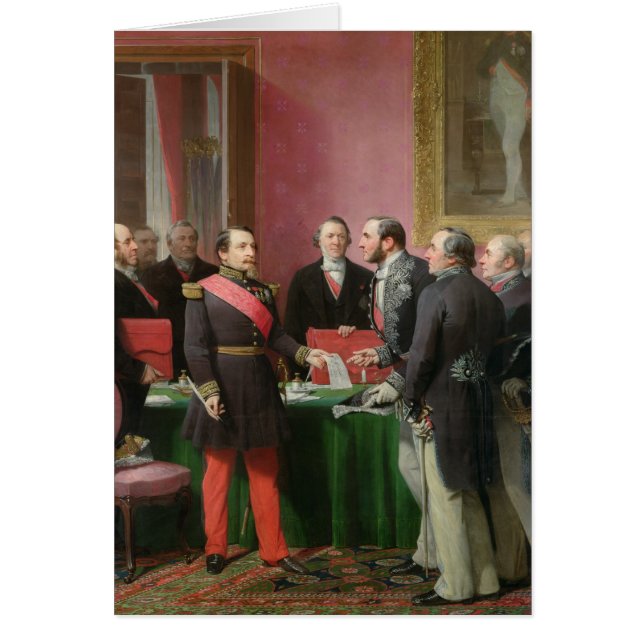 Le napoléon III remet le décret (Devant)