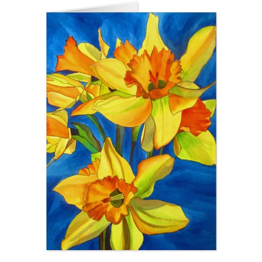 Le narcisse jaune de jonquilles fleurit l'art (Devant)