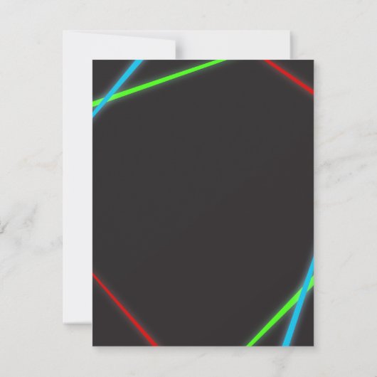 Le néon exprime des invitations de fête (Dos)