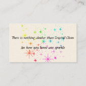 Le nettoyage entretient le carte de visite (Dos)