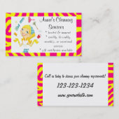 Le nettoyage entretient le jaune de carte de (Devant / Derrière)