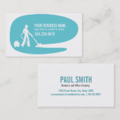 Le nettoyage moderne entretient le modèle de carte (Devant / Derrière)