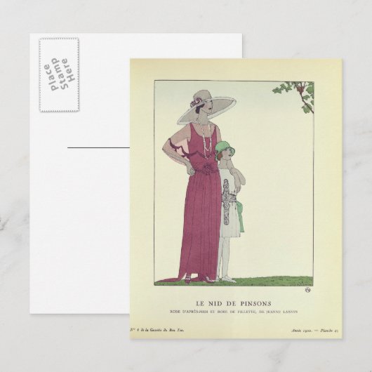 Le Nid de Pinsons Briefkaart (Voorkant / Achterkant)