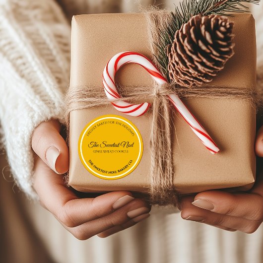 Le Noel le plus doux Élégant Étiquette de cuisson 