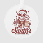 Le Noël préféré de Santa Ho squelette sarcastique (devant)