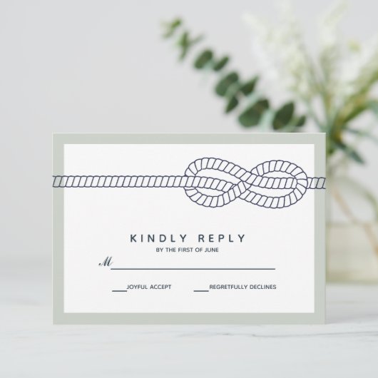 Le noeud bleu | Mariage RSVP (Debout devant)