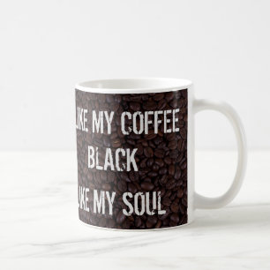 Le noir aiment ma tasse de café d'âme