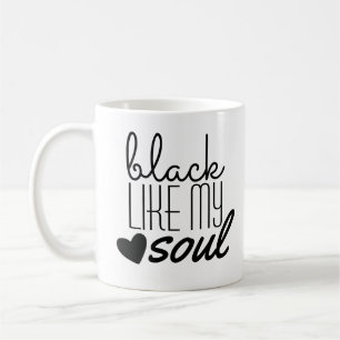 Le "noir aiment…."- Tasse classique blanche