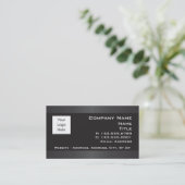 Le noir avec le gris encadre des cartes de visite (Debout devant)