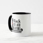 Le noir de BCHR est assorti à tout ! tasse 11oz (Devant gauche)