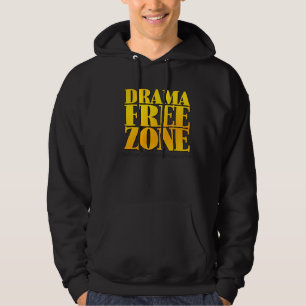 Le noir de sweat - shirt à capuche de zone franch