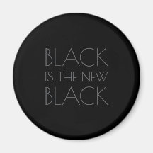 Le noir est le nouveau Noir - Magnet Typographie