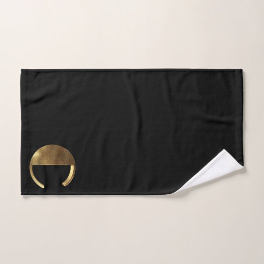 Le noir et l'or du monogramme C semblent la (Serviette à main)