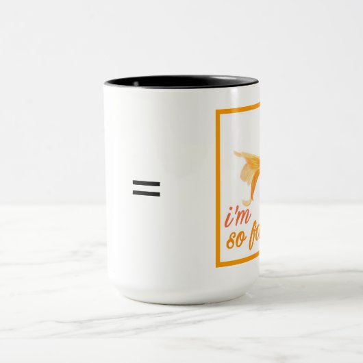 Le noir fait sur commande tasse de sonnerie de 15 (Centre)