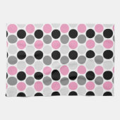 Le noir gris rose moderne entoure des serviettes (Horizontal)