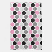 Le noir gris rose moderne entoure des serviettes (Vertical)