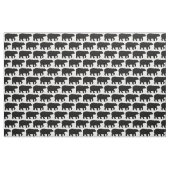 Le noir solide concernent le tissu blanc H (Fat Quarter)