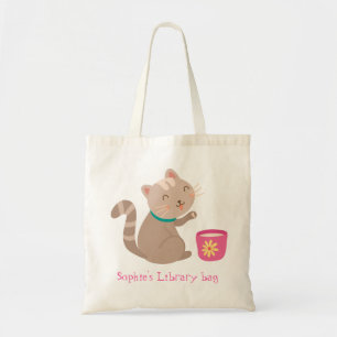 Le nom de l'enfant, mignon sac de bibliothèque de