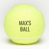 Le nom de votre chien balle de tennis personnalisé (Devant)