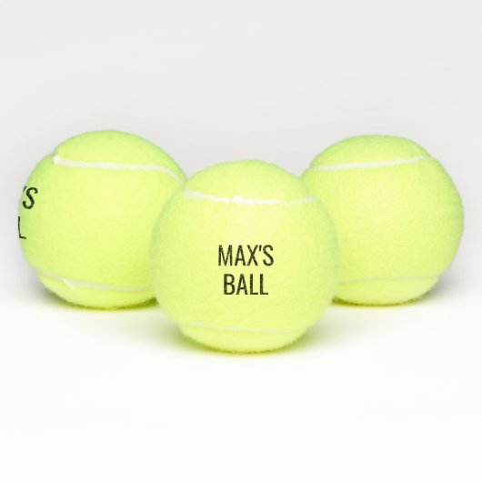 Le nom de votre chien balle de tennis personnalisé (Multiple)