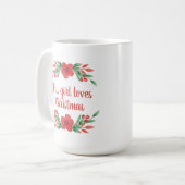 Le nom personnalisé cette fille aime la tasse de (Devant gauche)