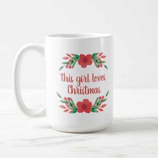 Le nom personnalisé cette fille aime la tasse de (Gauche)