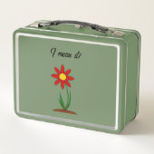 Le nom peut être customisé sur cette lunchbox méta (Dos)