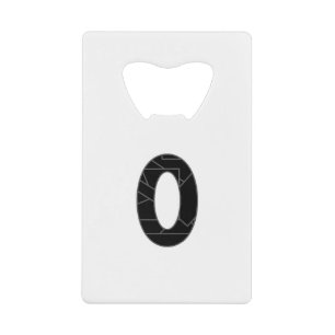 Le nombre zéro (0) en noir